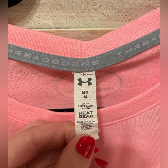 Under Armour Tops - Under armour heat gear pink longsleeve